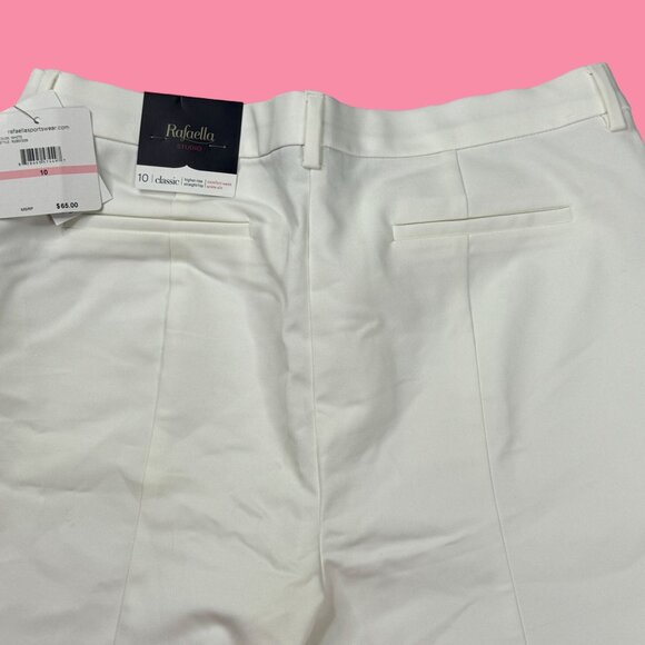 Rafaella BRAND NEW White Pants Size‎ 10 - Picture 9 of 11